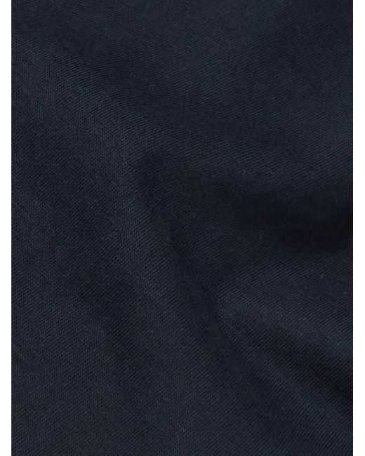 James Perse Blue Supima Cotton-Jersey Polo Shirt for men