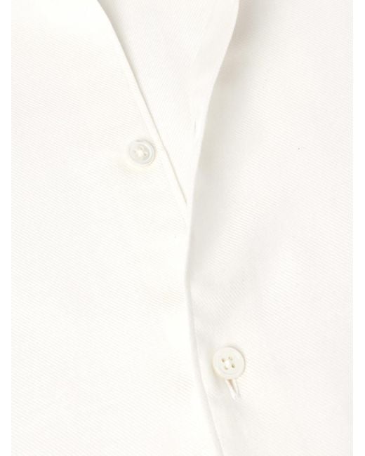 Zegna Natural Cotton And Cashmere-Blend Twill Shirt for men