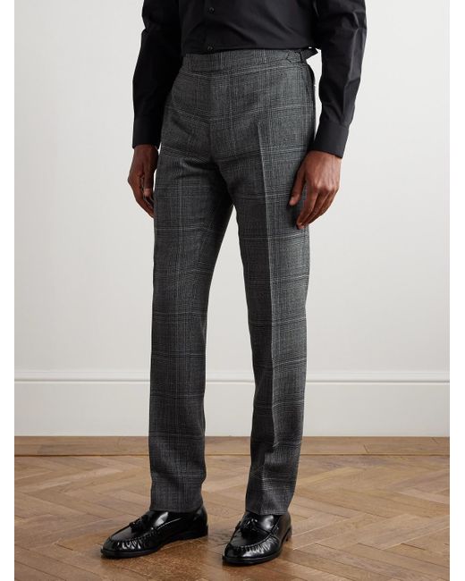 Pantaloni Slim-Fit A Gamba Dritta di Tom Ford in Gray da Uomo