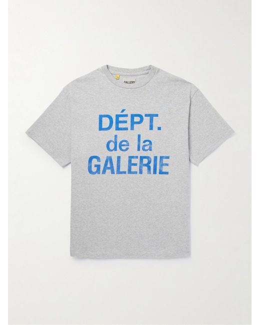 GALLERY DEPT. Blue Logo-print Cotton-blend Jersey T-shirt for men