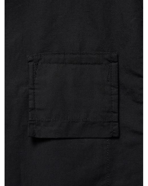 Folk Unstrukturiertes Sakko aus Baumwolle in Stückfärbung in Black für Herren