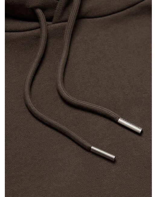 Canada Goose Brown Rove Logo-Appliquéd Cotton-Jersey Hoodie for men