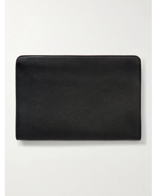 Tom Ford Black Victor Full-Grain Leather Pouch for men