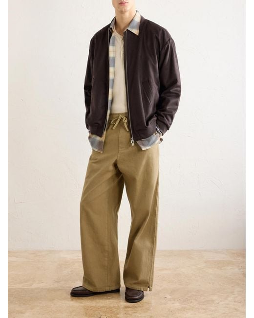 Barena Brown Cashmere Bomber Jacket for men