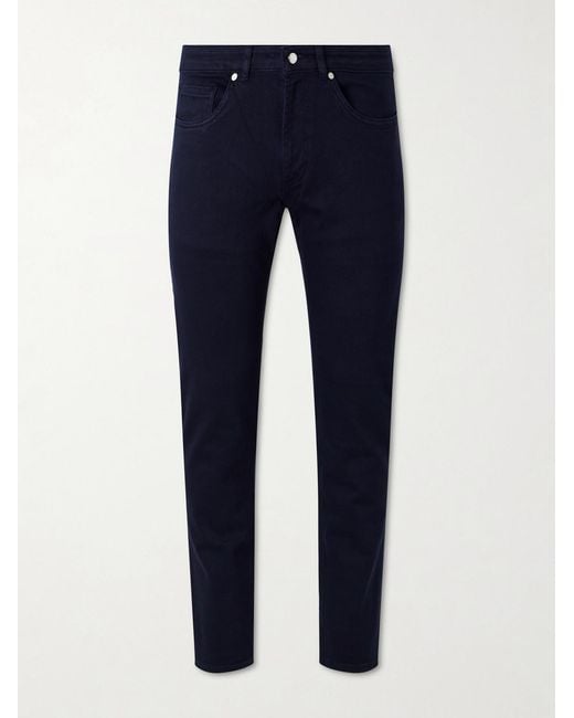 Peter Millar Blue Fairfield Straight-leg Garment-dyed Jeans for men