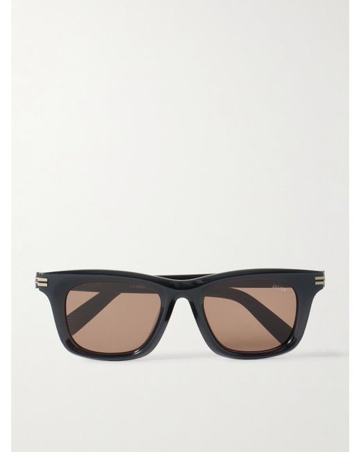 Zegna Black Square-frame Acetate Sunglasses for men