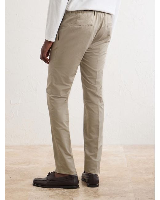 Slowear Natural Tapered Woven Suit Trousers for men