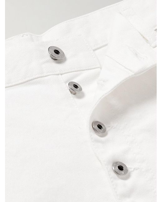 Off-White c/o Virgil Abloh White Straight-leg Convertible Logo-embroidered Jeans for men