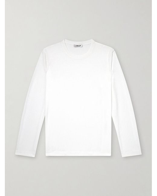 CDLP White Lyocell And Pima Cotton-Blend Jersey T-Shirt for men