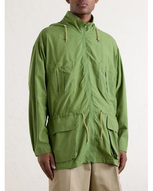 Auralee Green Cotton-Poplin Blouson for men