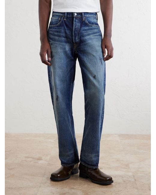 Fullcount Blue Fear Of Dark Straight-Leg Jeans for men