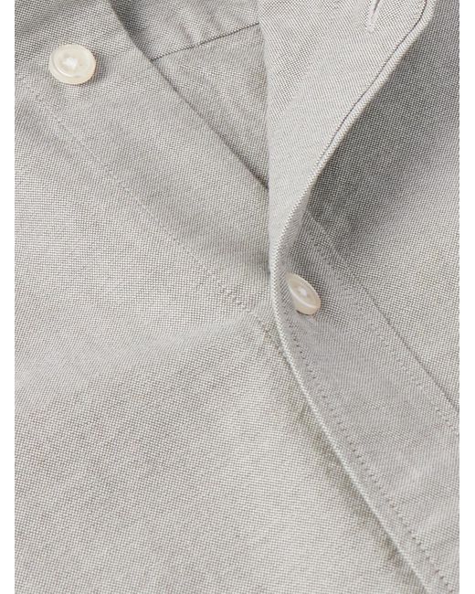 NN07 Colby 5910 Hemd aus Biobaumwolle mit Button-Down-Kragen und Logostickerei in Gray für Herren