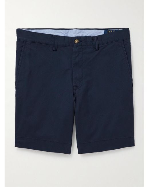 Polo Ralph Lauren Blue Slim-fit Straight-leg Stretch-cotton Twill Shorts for men