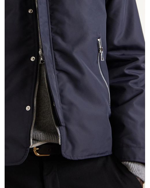 Officine Generale Blue Shell Bomber Jacket for men