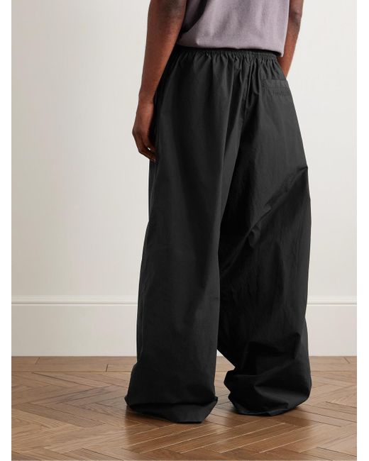 Pantaloni A Gamba Larga di Acne in Black da Uomo