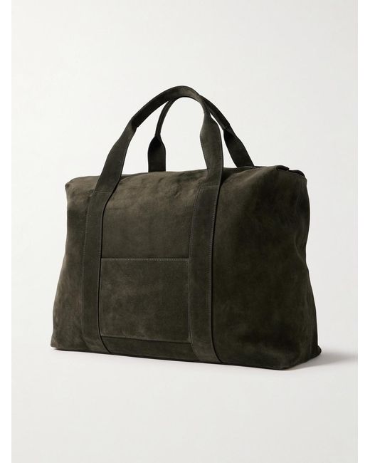 Metier Black Racer 53 Suede Weekend Bag for men