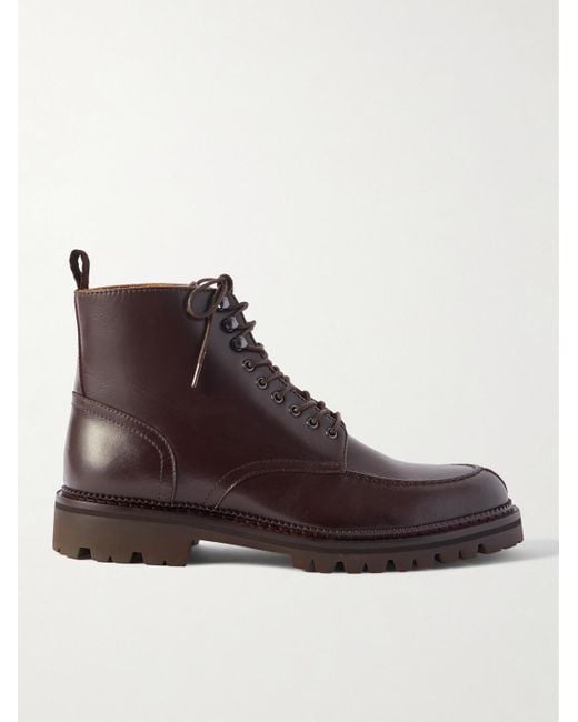 Mr P. Brown Jacques Leather Lace-up Boots for men