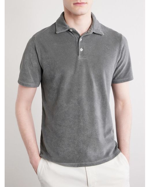 Altea Gray Smith Cotton Polo Shirt for men