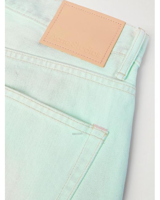Acne Blue Traffic Straight-Leg Distressed Jeans for men
