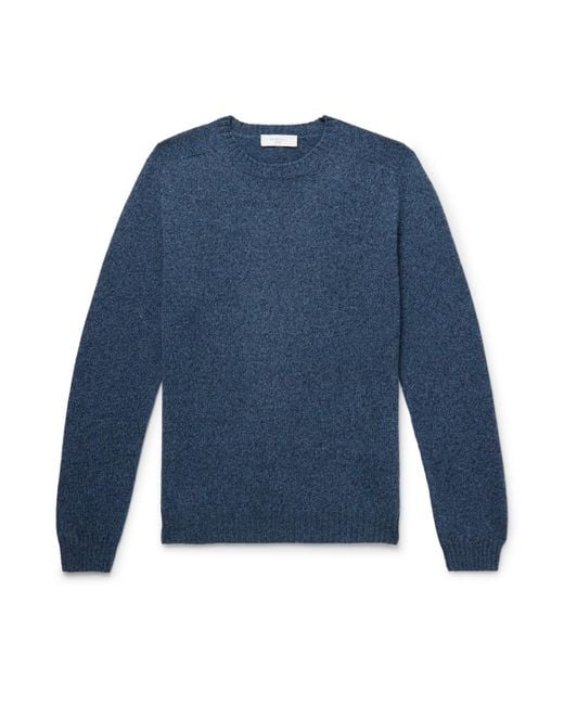 Boglioli Blue Wool And Cashmere-blend Sweater for men