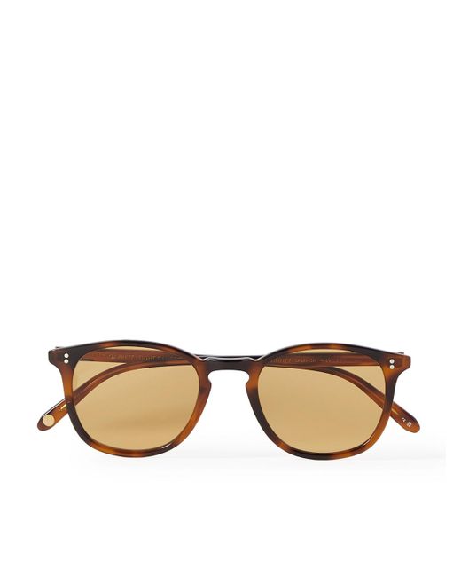 Garrett Leight Natural Kinney Round-frame Acetate Sunglasses for men