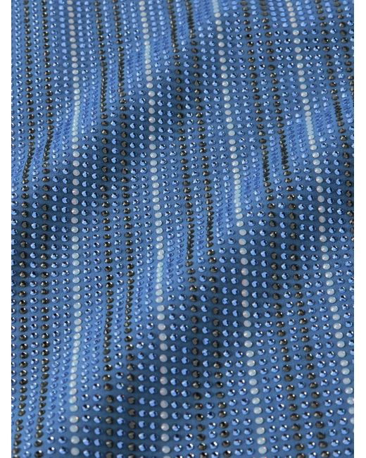Loewe Hemd aus Baumwollpopeline mit Kristallen in Blue für Herren