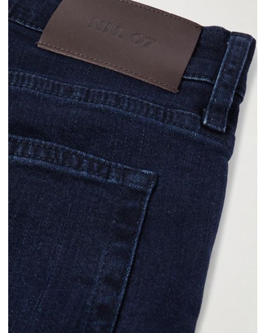 NN07 Blue Tony 1869 Slim-Fit Straight-Leg Organic Jeans for men
