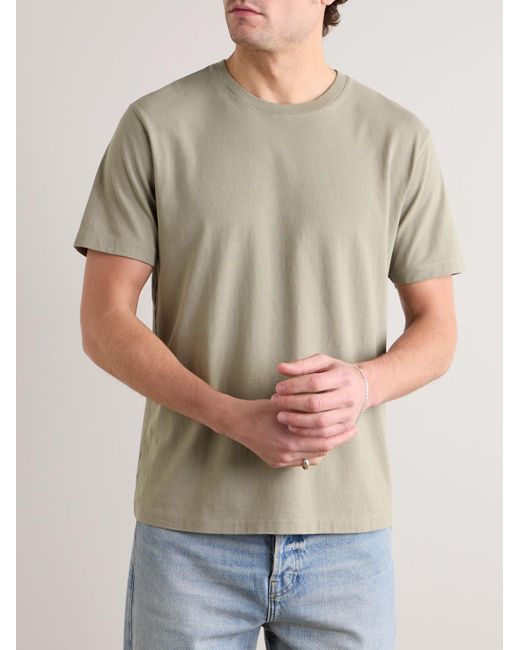 FRAME T-Shirt aus Baumwoll-Jersey in Natural für Herren