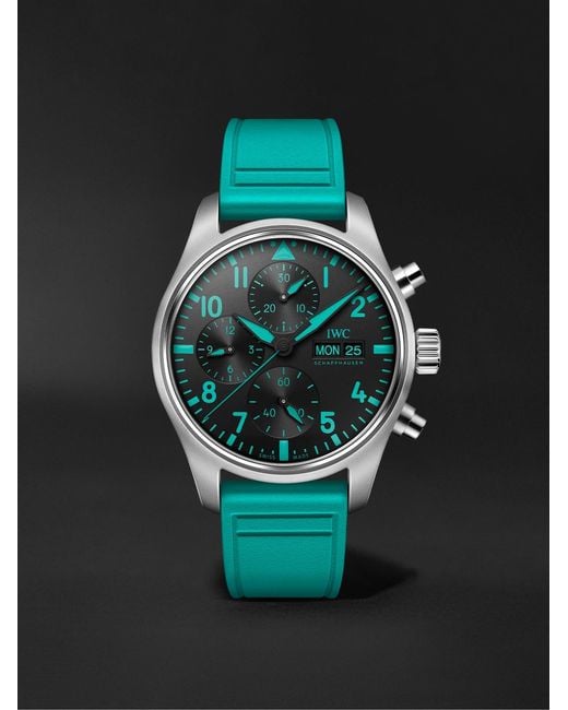 Iwc Black Pilot's Watch Mercedes-Amg Petronas Formula One Team Edition Automatic Chronograph Titanium Watch, Ref. Iw388108 for men