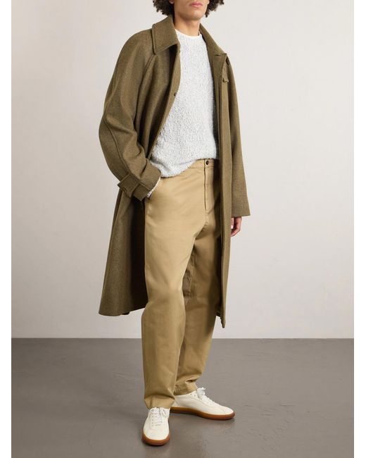 Barena Natural Straight-leg Cotton-gabardine Trousers for men