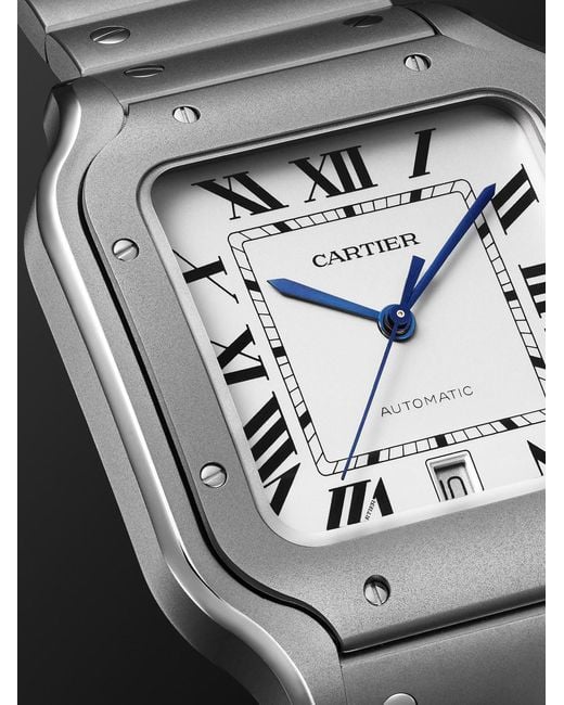 Cartier Black Santos De Large Automatic Titanium Watch, Ref. Wssa0089 for men