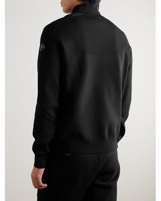 Fusalp Black Cyrion Double-Faced Wool-Blend Zip-Up Cardigan for men