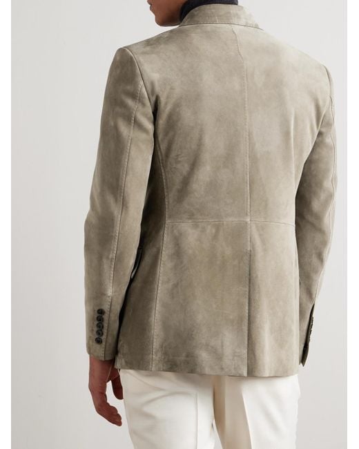 Tom Ford Natural Dyllan Suede Blazer for men