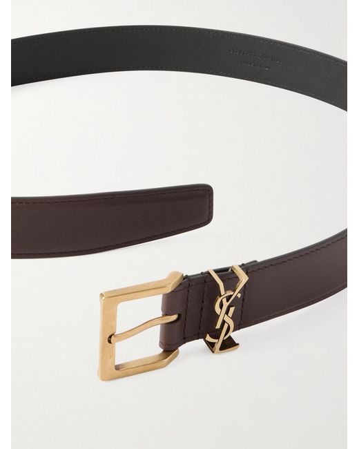 Saint Laurent Red 3cm Leather Belt for men