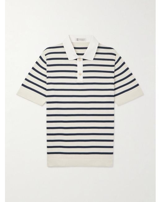 Polo di Brunello Cucinelli in Gray da Uomo