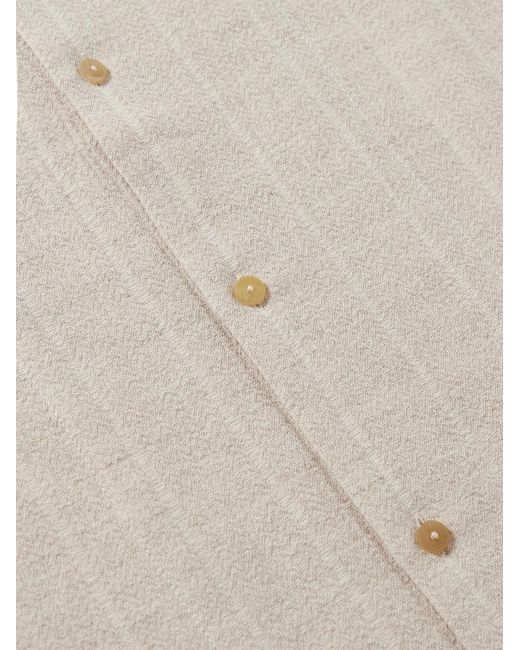 Jacquemus White Cotton-Linen Shirt for men