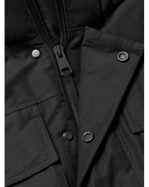 Canada Goose Black Maitland Padded Cotton-Blend Canvas Down Parka for men
