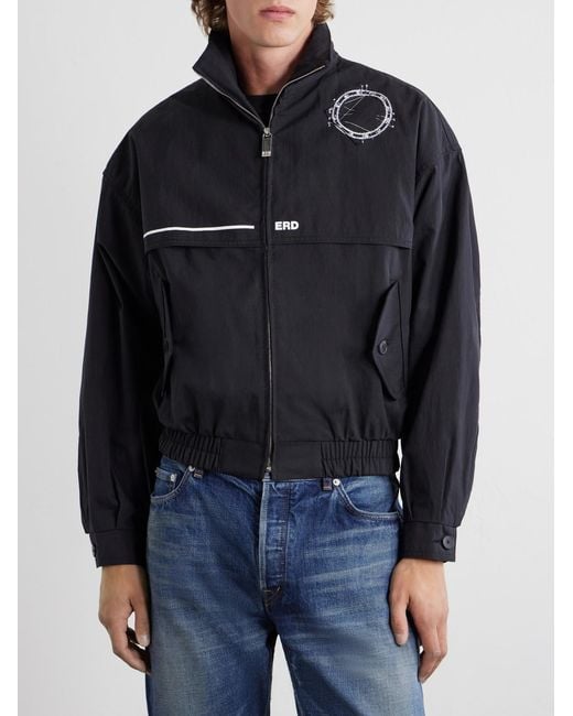 Enfants Riches Deprimes Blue Serge Logo-Printed Shell Jacket for men