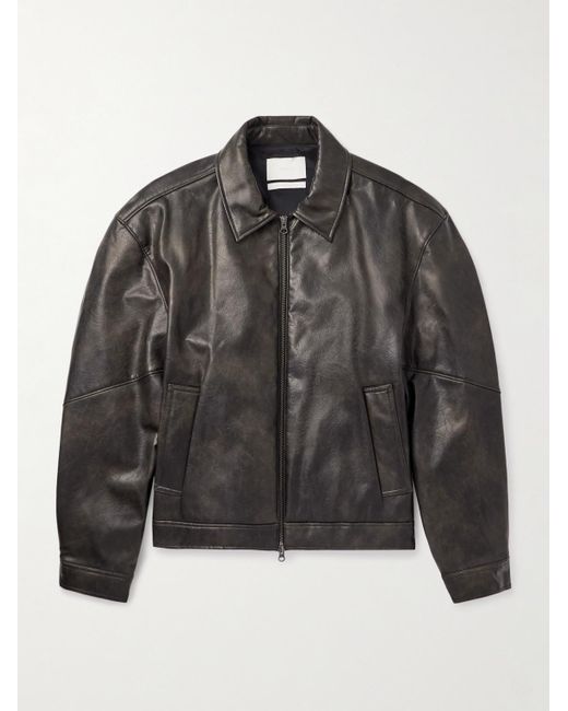 Amomento Black Textured Blouson for men