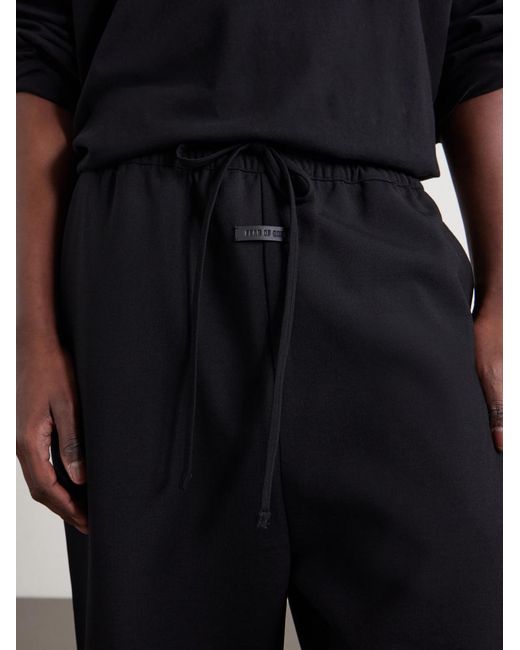 Fear Of God Blue Drawstring Wide-Leg Wool-Blend Trousers for men