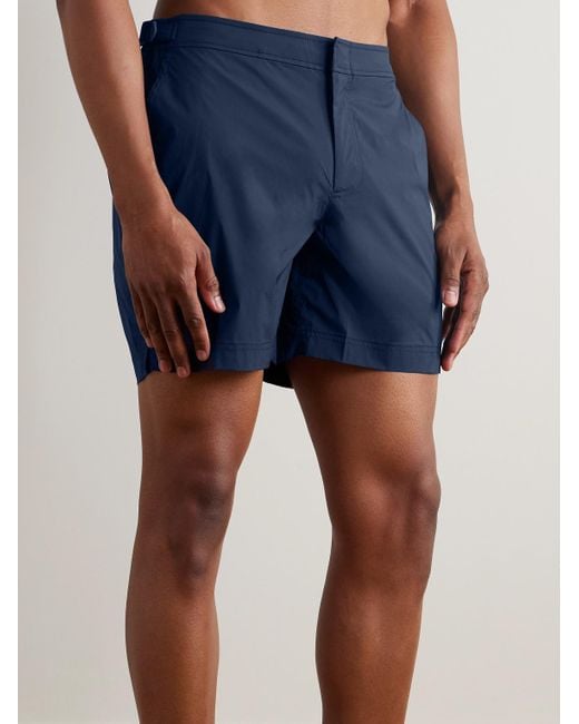 Orlebar Brown Blue Bulldog Sport Mid-length Swim Shorts for men