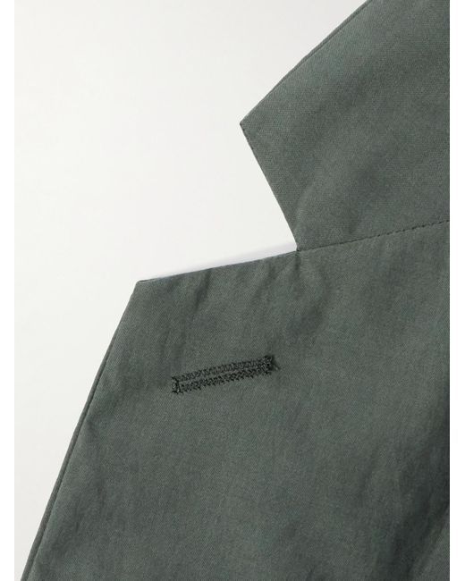 Lemaire Gray Cotton And Silk-blend Suit Jacket for men