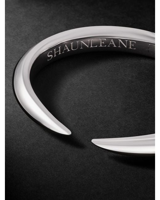 Bangle in argento sterling Arc di Shaun Leane in Black da Uomo