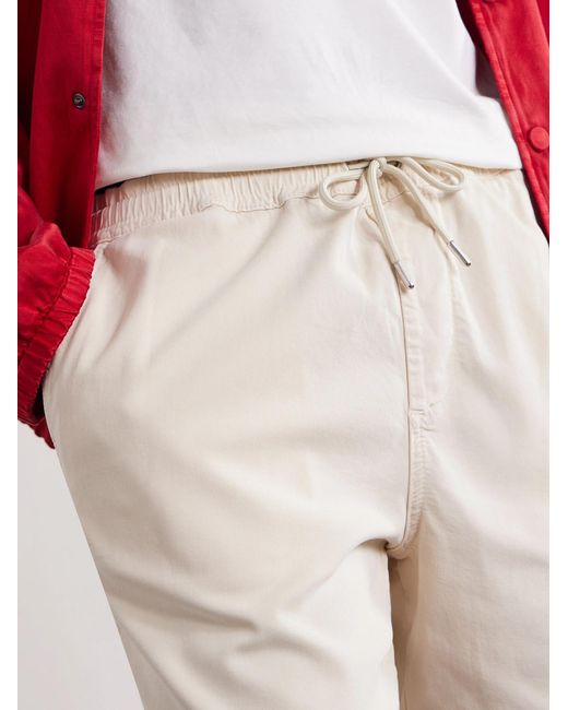 NN07 Natural Gregor Straight-Leg Tencel Lyocell And Lenzing Ecovero-Blend Twill Drawstring Shorts for men