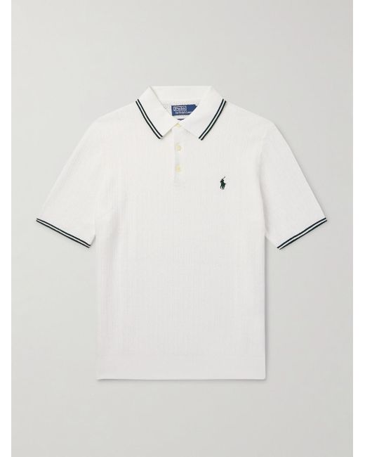 Wimbledon Polo di Polo Ralph Lauren in White da Uomo