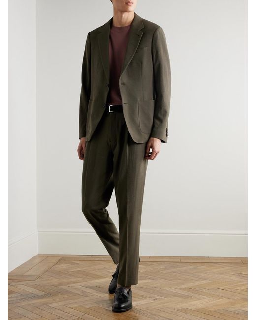 Mr P. Green Wool-Blend Seersucker Suit Jacket for men