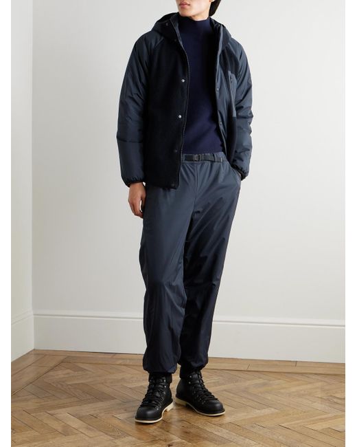 Loro Piana Blue Apo Tapered Buckled Logo-appliquéd Padded Ski Pants for men