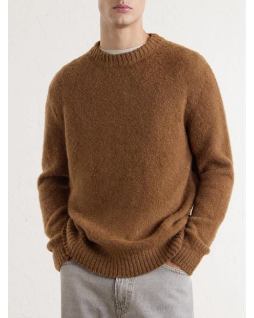 Piacenza 1733 Brown Virgin Wool Sweater for men