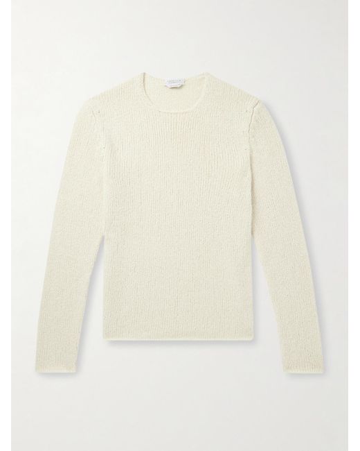 Gabriela Hearst White Surya Slim-Fit Cashmere Sweater for men