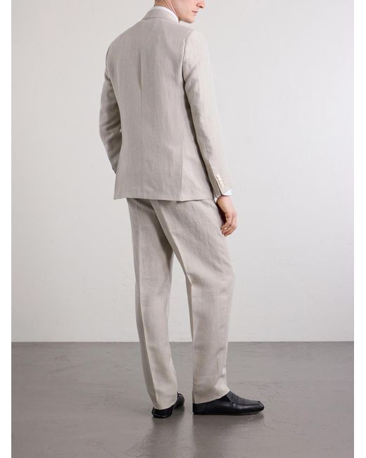 Favourbrook Gray Cooper Linen Suit Jacket for men